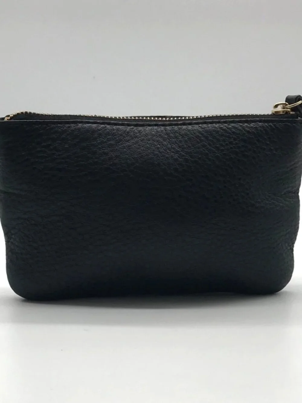 Kate Spade Black Pebbled Leather Cobble Hill Bee Wristlet